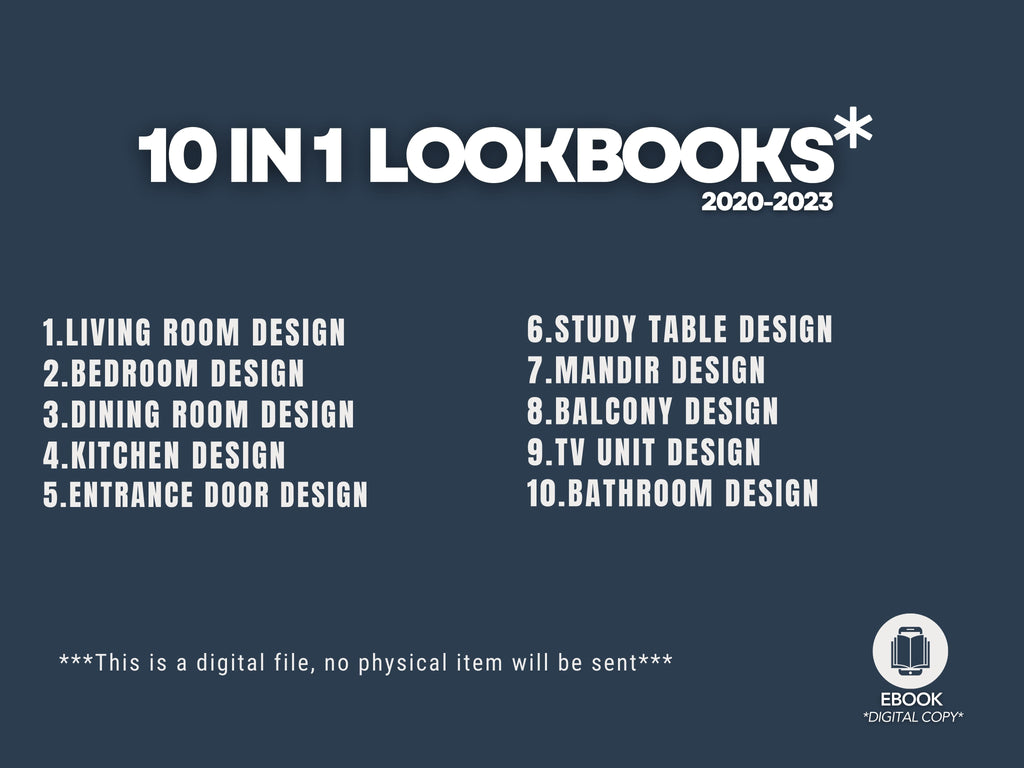 10-in-1 Interior Design For Home : LOOKBOOK ( Digital Download ...