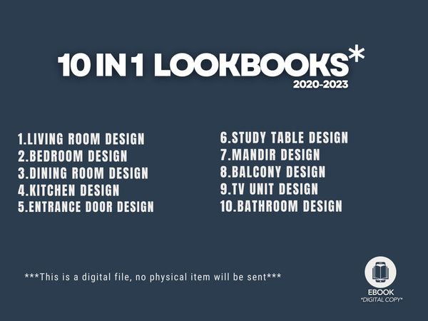 10-in-1 Interior Design For Home : LOOKBOOK ( Digital Download )